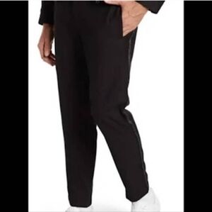 Stampd Arden Cropped Trousers With Metallic Stripe In Black Size 34 NWOT'S